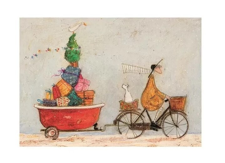 Art Print Sam Toft - A Tubful of Good Cheer