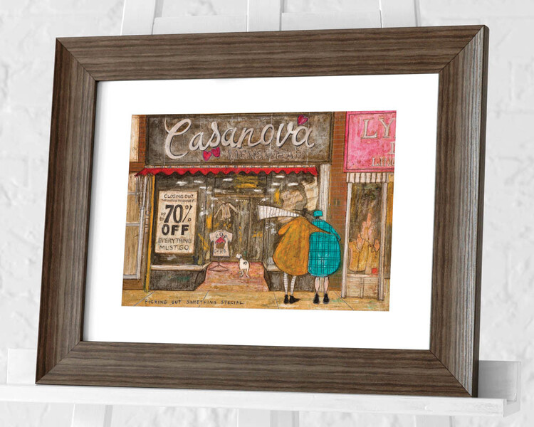 Framed poster Sam Toft - Picking Out Something Special