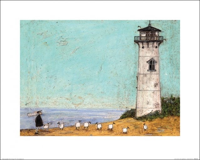 Art Print Sam Toft - Seven Sisters And A Lighthouse
