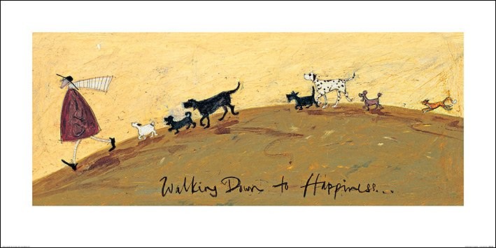 Art Print Sam Toft - Walking Down To Happiness