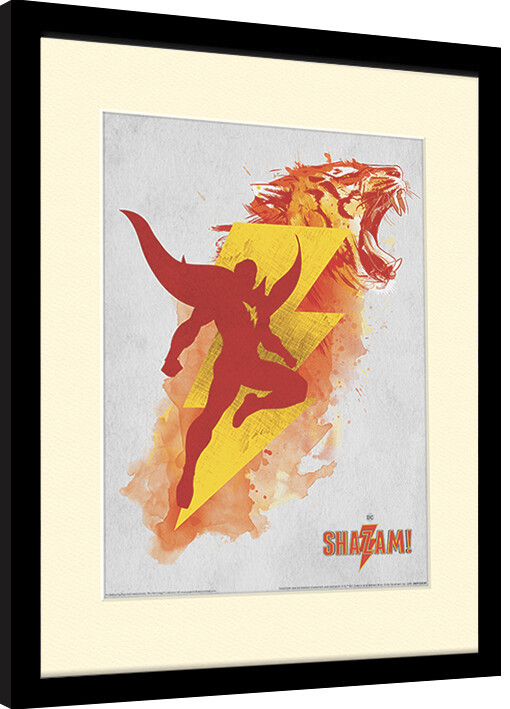 Framed poster Shazam - Shazam's Might