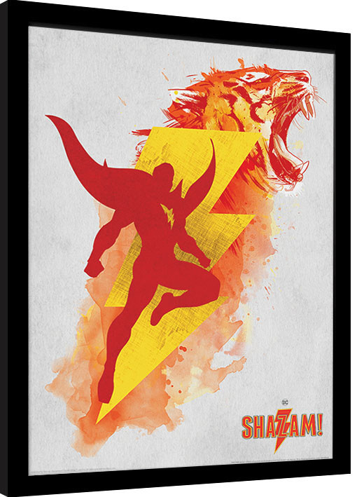 Framed poster Shazam - Shazam's Might