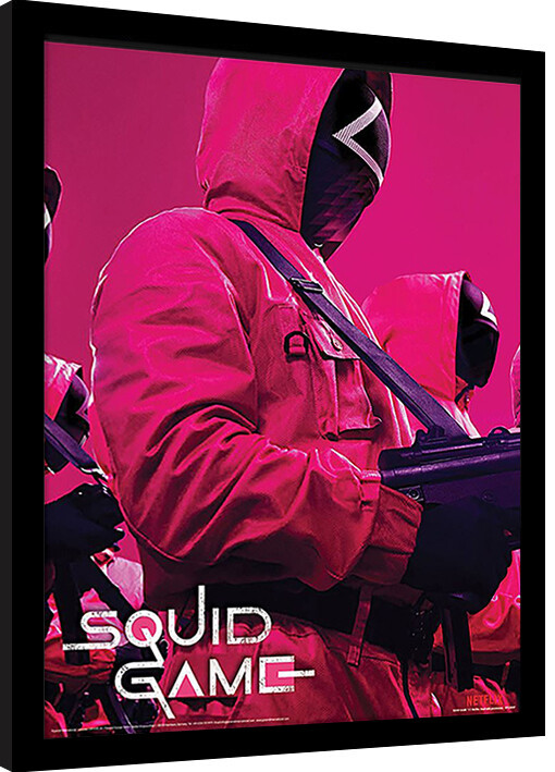 Framed poster Squid Game - Troops