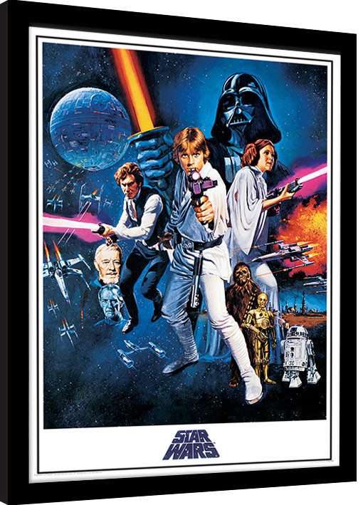 Framed poster Star Wars: A New Hope - One Sheet