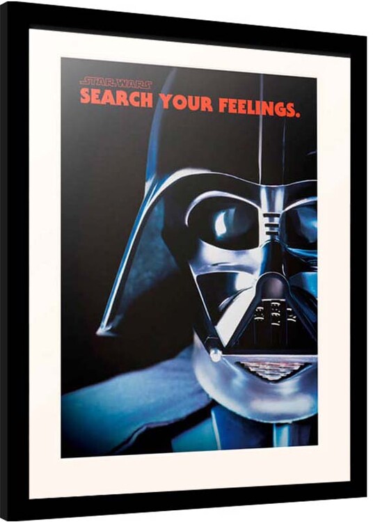 Poster emoldurado Star Wars - Darth Vader Frase