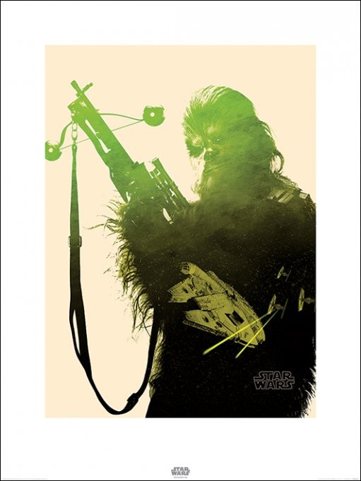 Art Print Star Wars Episode VII: The Force Awakens - Chewbacca Tri