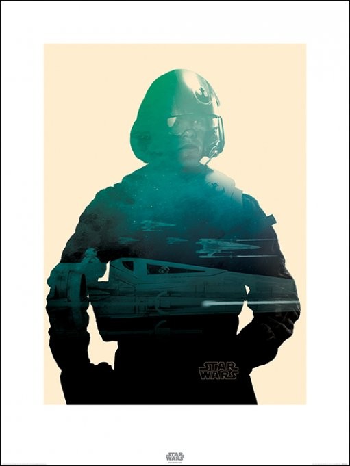 Art Print Star Wars Episode VII: The Force Awakens - Poe Tri