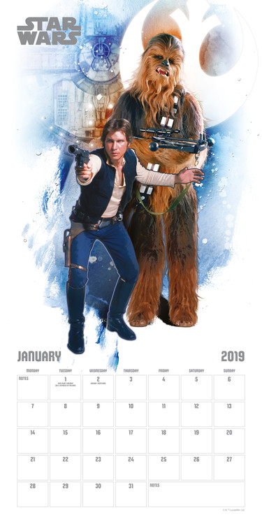 Star Wars 2022 Wall Calendar Star Wars Wall Calendars 2022 Large Selection.