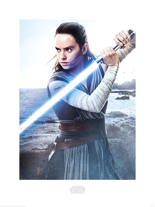 Poster Star Wars The Last Jedi - Rey Engage, Wall Art, Gifts & Merchandise