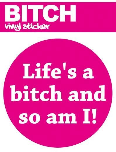 Stickers BITCH LIFES | Tips for original gifts