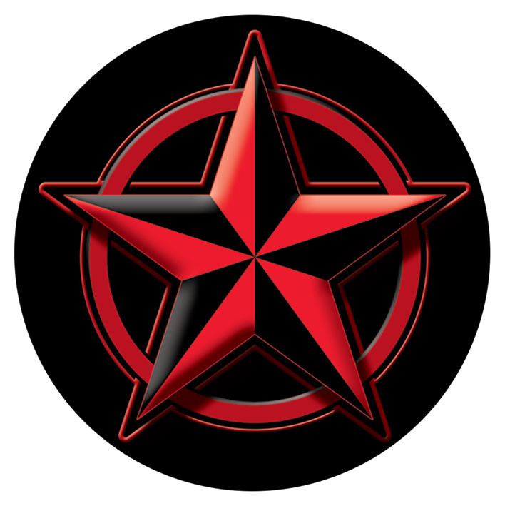 Stickers NAUTICAL STAR - red