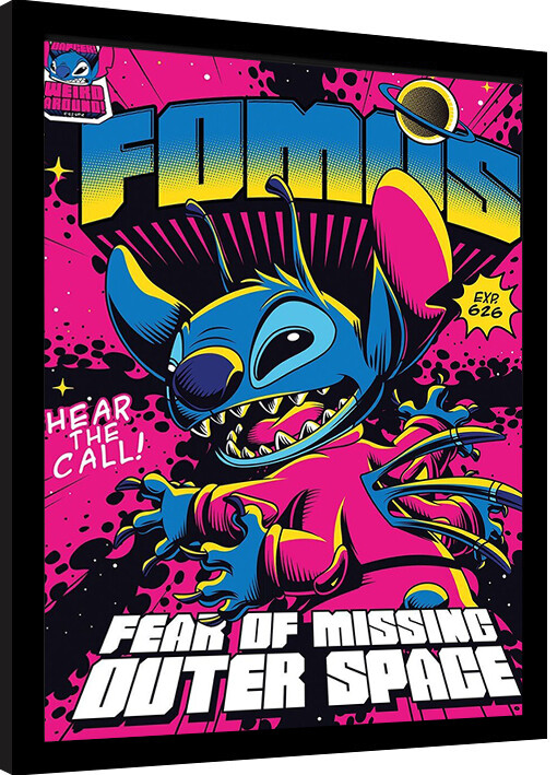 Uokvireni poster Stitch - Fomos