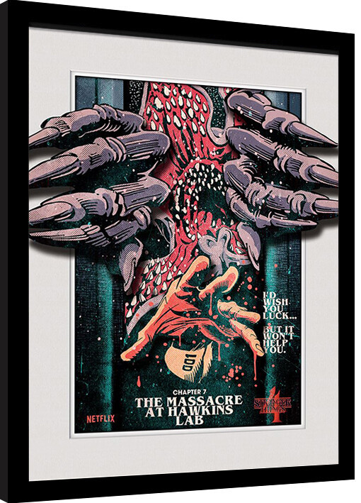 Framed poster Stranger Things - Chapter 7