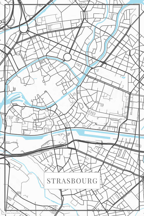 Stenska nalepka Strasbourg white