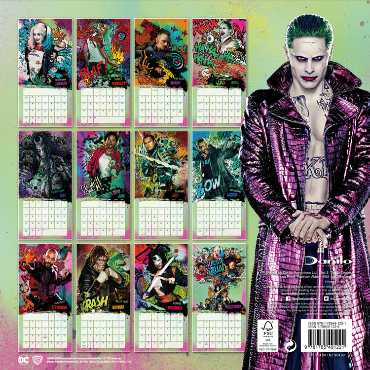 Calendar 2021 Suicide squad