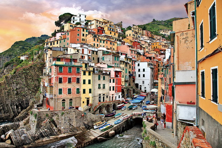Tableau sur verre Italy - Romantic City