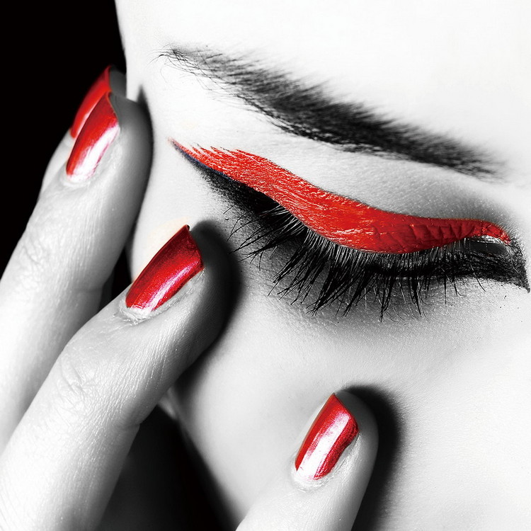 Tableau sur verre Passionate Woman - Eye