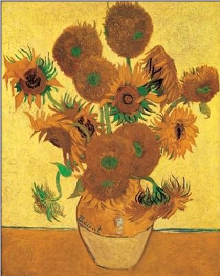 Vincent van Gogh - Auringonkukkia Taidejuliste