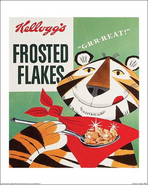 Vintage Kelloggs - Frosted Flakes Juliste, Taulu 