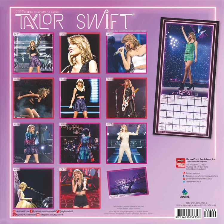 Labels Indexes Stamps Taylor Swift 2021 Mini Wall Calendar Office Products Uni Tankers Dk