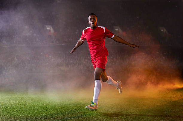 Quadro em tela Football match celebration