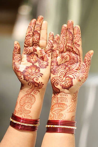 Quadro em tela Mehandi Hands