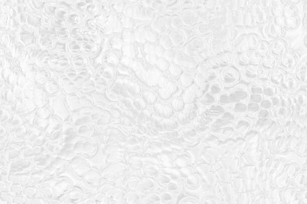 Quadro em tela White Silver Bubble Background Abstract Snake