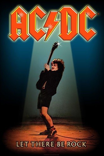 Textile poster AC/DC – Let There Be Rock