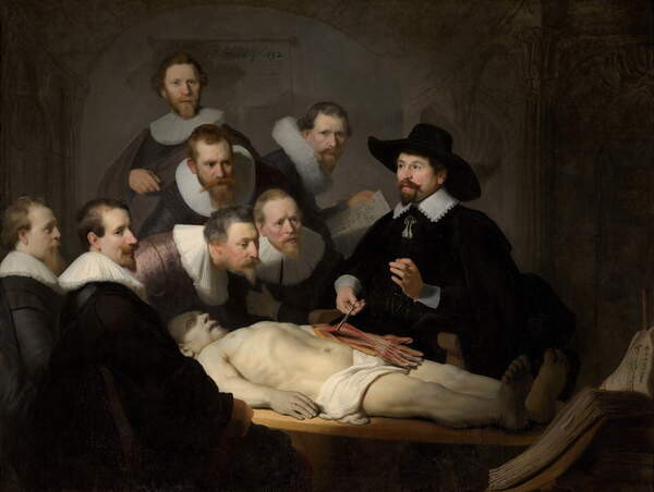 Sticker The Anatomy Lesson of Dr. Nicolaes Tulp, 1632