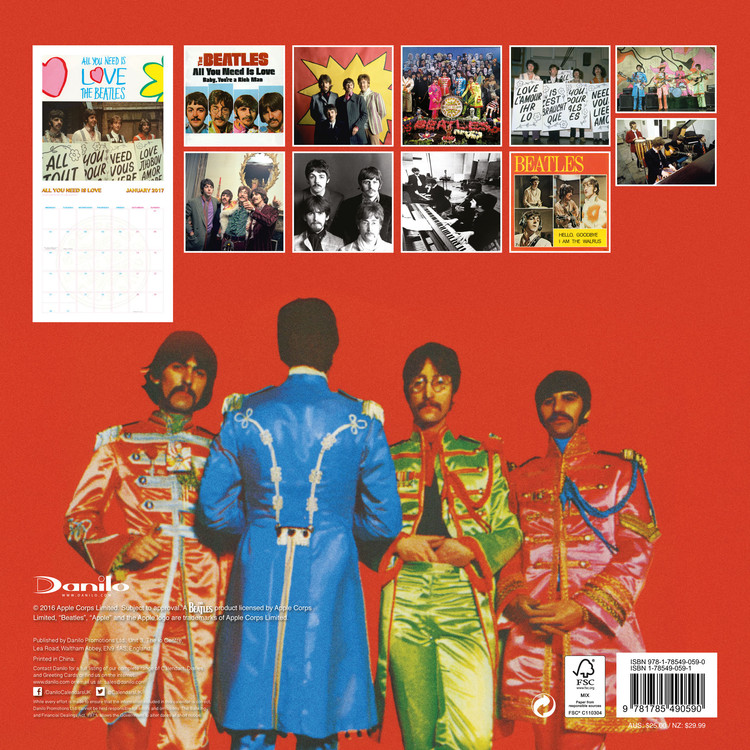 Calendar 2021 The Beatles