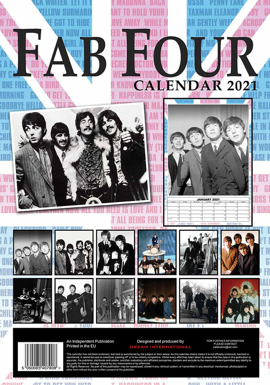 Beatles 2021 Calendar | Calendar Sep 2021