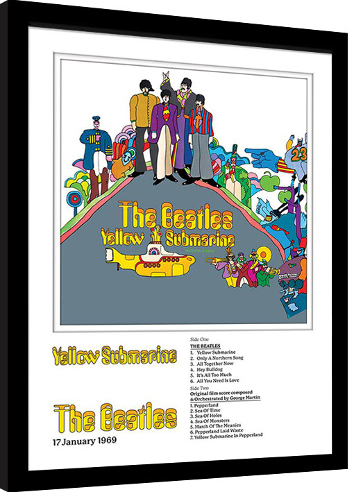Framed poster The Beatles - Yellow Submarine