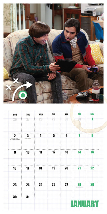 Calendar 2021 The Big Bang Theory