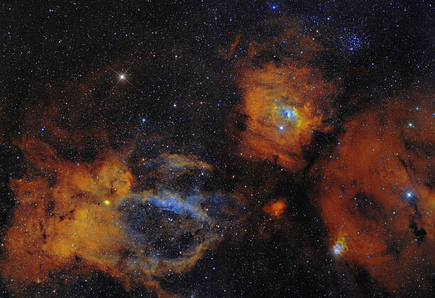 Αυτοκόλλητο The Bubble Nebula and open star
