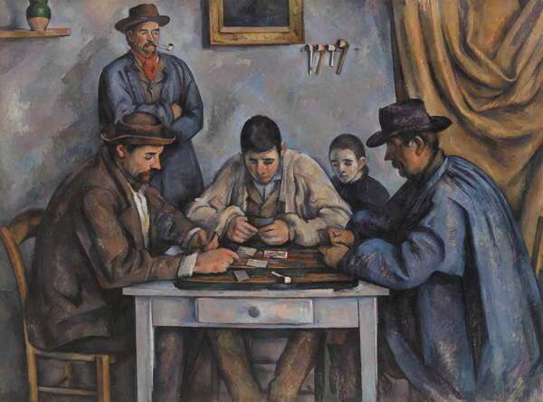 Klistremerke The Card Players, 1890-92