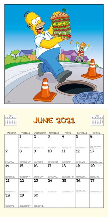 The Simpsons Wall Calendars Large Selection