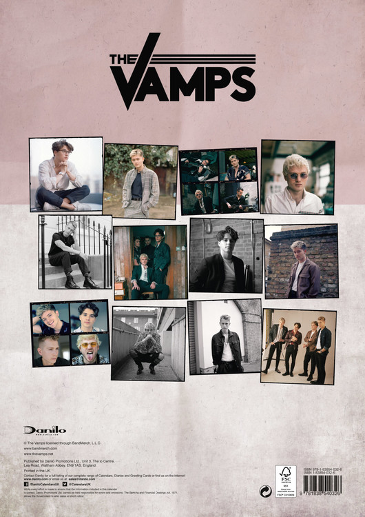 The Vamps 2022 Calendar | June Calendar 2022