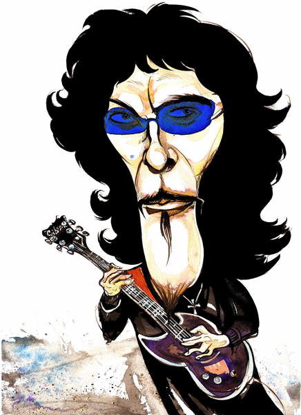 Stenska nalepka Tommy Iommi - caricature