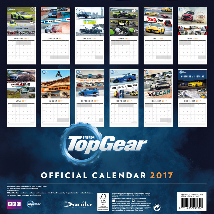 Calendar 2021 Top Gear