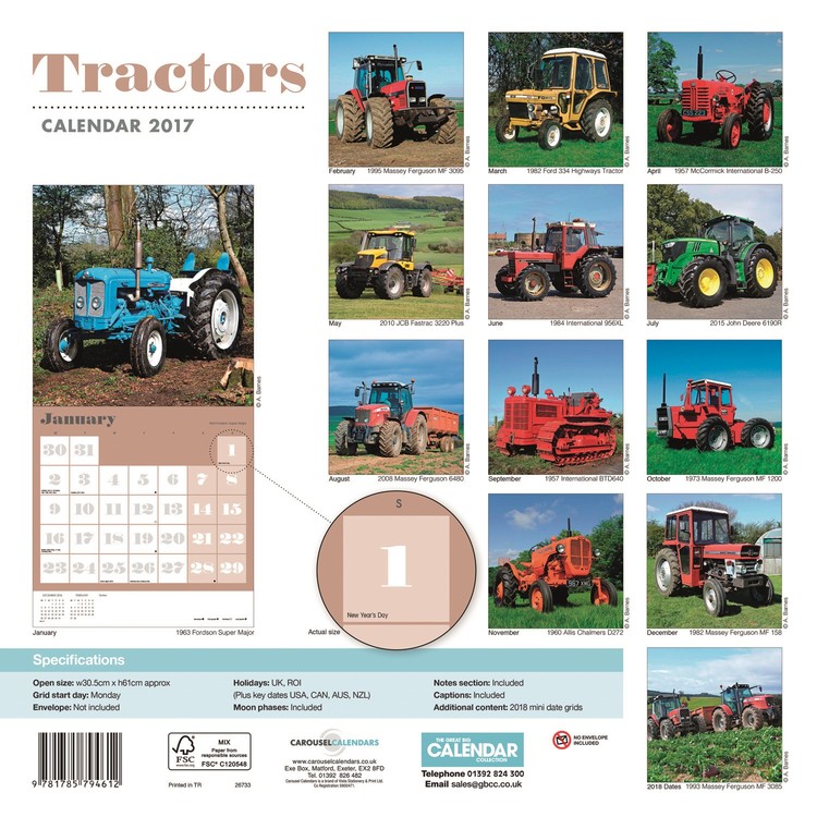 Calendar 2021 Tractors