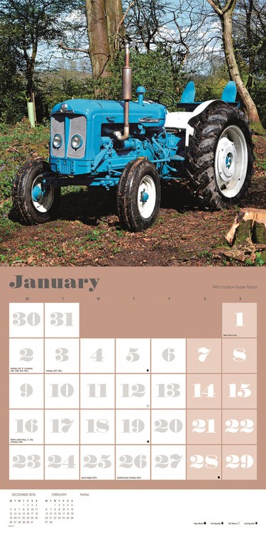 Calendar 2021 Tractors
