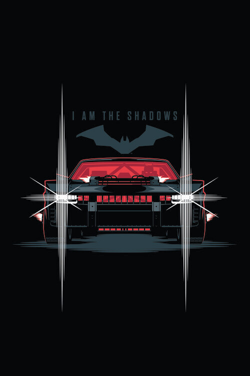 Valokuvatapetti Batmobile - I am the shadows