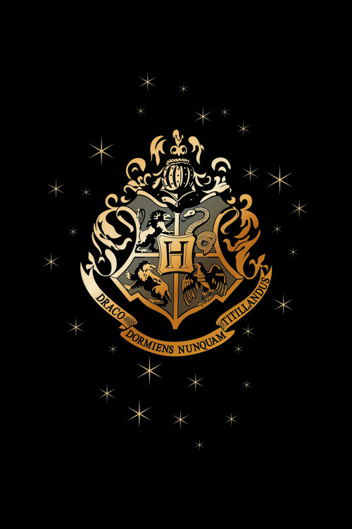 Valokuvatapetti Hogwarts Golden Emblem