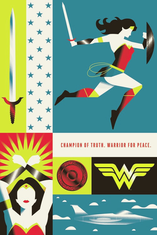 Valokuvatapetti Wonder Woman - Champion of truth