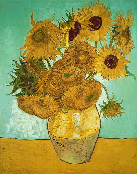 Sticker Vincent van Gogh - Sunflowers