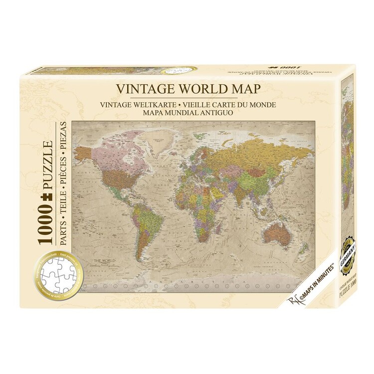 Πъзели Vintage World Map