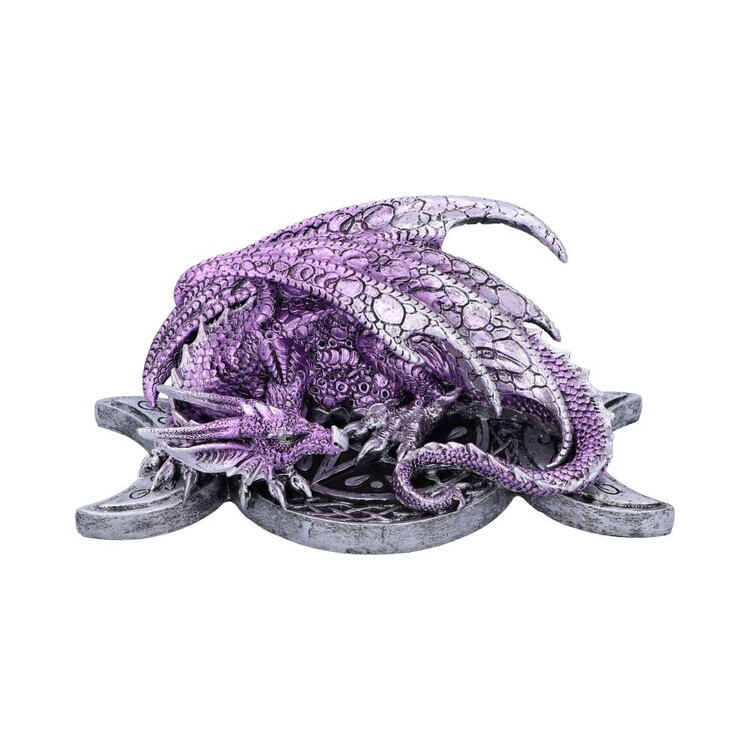 Figurine Violet Dragon - Triple Moon Treasure Guardian