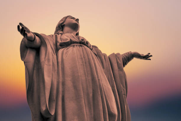 Autocolante Virgin Mary Statue