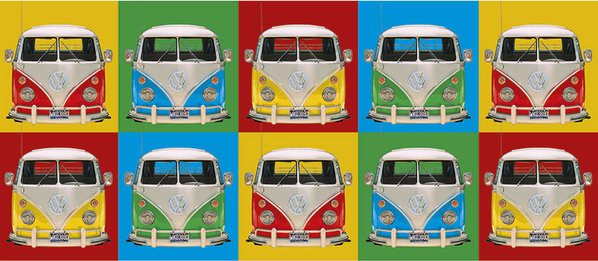 Mug VW Volkswagen Camper - Campers colours p.