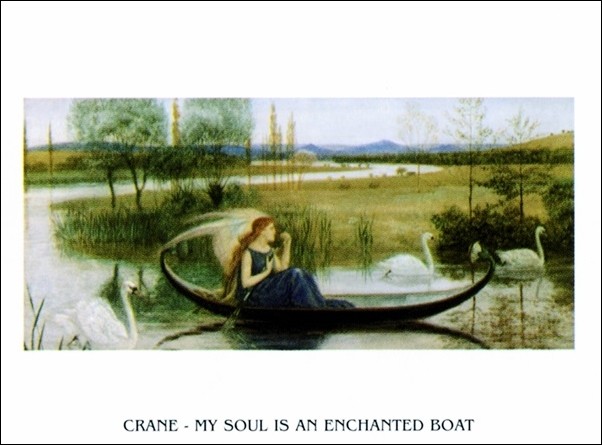 Art Print W.Crane - My Soul Is An Enchanted Boat